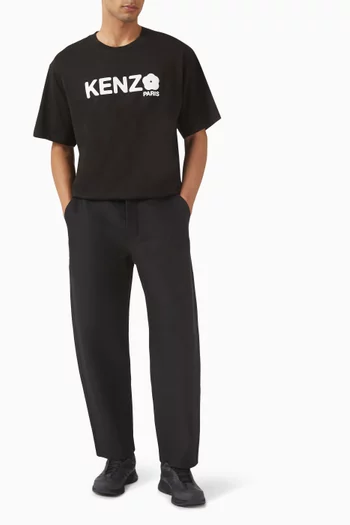 تي شيرت فضفاض بزهرة بوكي 2.0 قطن جيرسيه