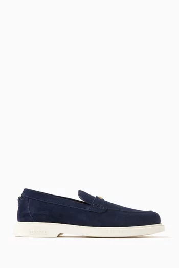 Giuliano Logo-plaque Loafers in Suede