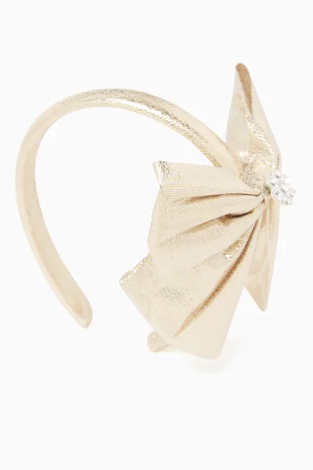 Metallic Bow Headband