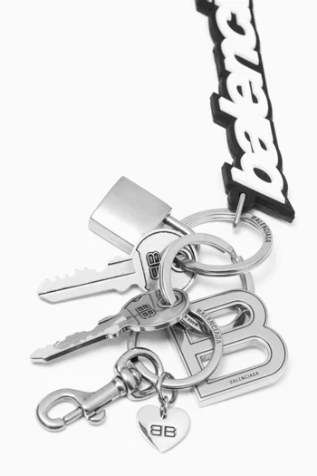 Kit Keychain in Brass & TPU
