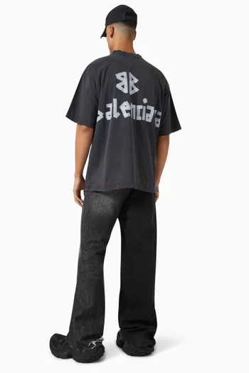 New Tape Type Medium-fit T-shirt in Vintage-jersey