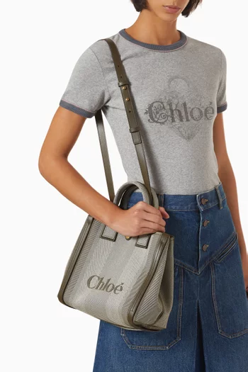 Small Chloé Carry Tote Bag in Canvas