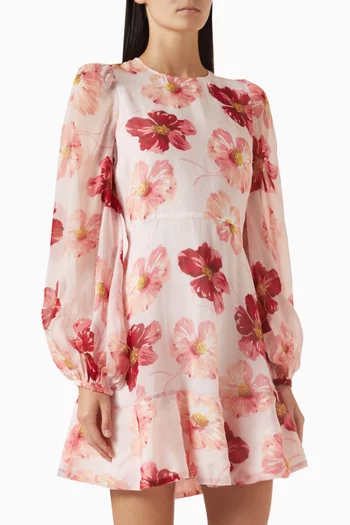 Organza Mini Dress in Viscose