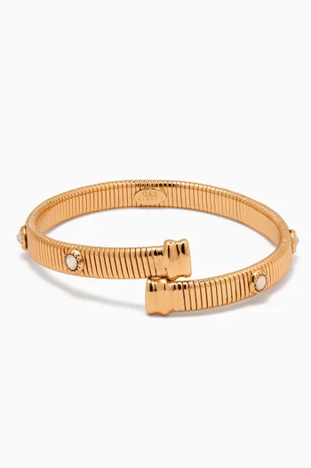 Starlette Mother-of-pearl Bracelet in Gold-plated Metal