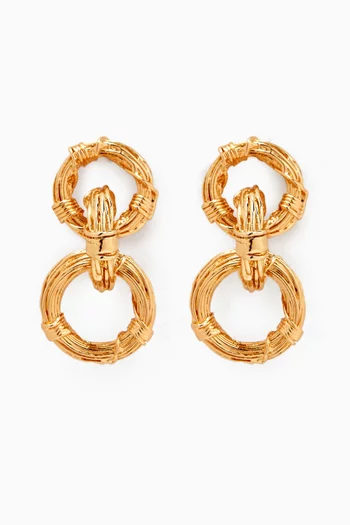 Maille Ariane Earrings in Gold-plated Metal