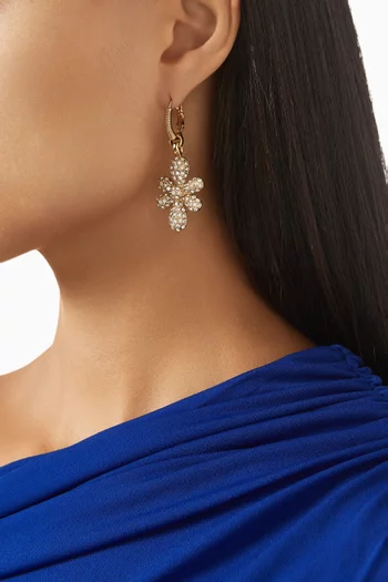Tao Agapa Flower Drop Earrings in Gold-plated Metal
