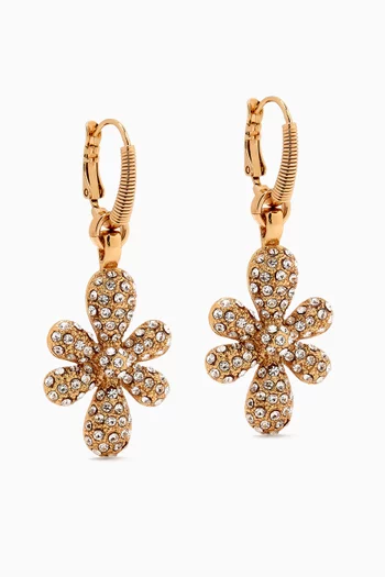 Tao Agapa Flower Drop Earrings in Gold-plated Metal