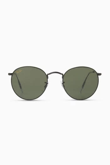 Round Sunglasses in Metal