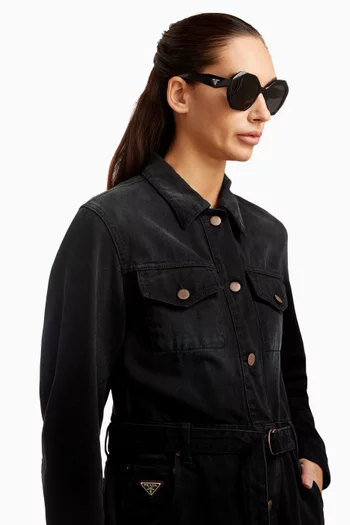 Oversized Sunglasses in Acetate