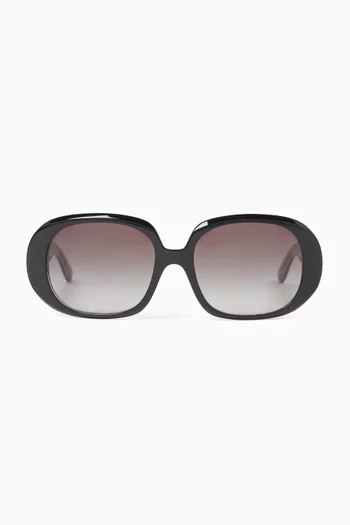 DG Oval Sunglasses in Acetate