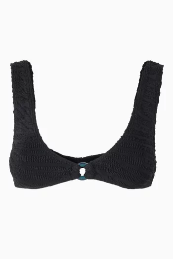 قطعة بيكيني علوية سكوت مزينة بحلقة قماش أوثينتيك كرينكل