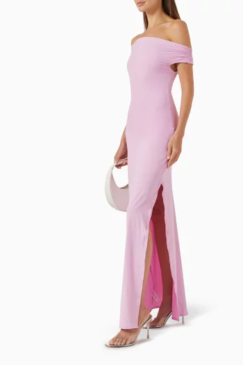 Nixi Maxi Dress in Stretch-nylon