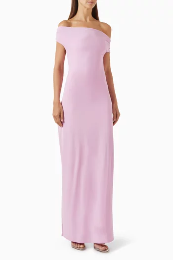 Nixi Maxi Dress in Stretch-nylon