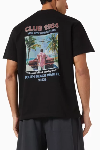 Live Fast T-shirt in French Terry