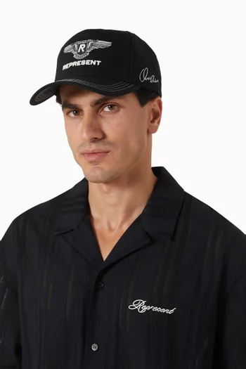 Overdrive Badge Baseball Cap in Cotton-canvas