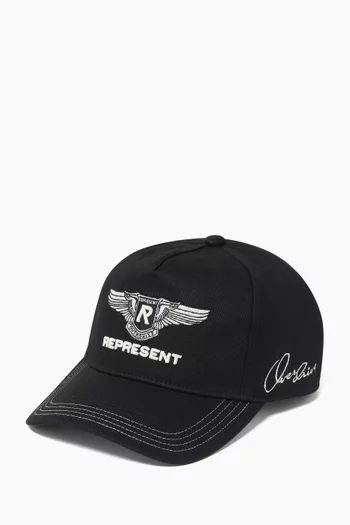 Overdrive Badge Baseball Cap in Cotton-canvas