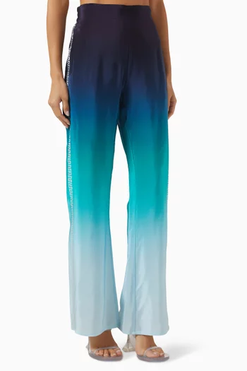 Gradient Straight-leg Pants
