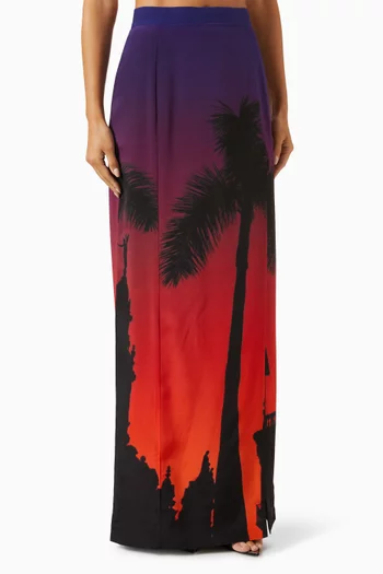 Havana Altas Maxi Skirt in Silk