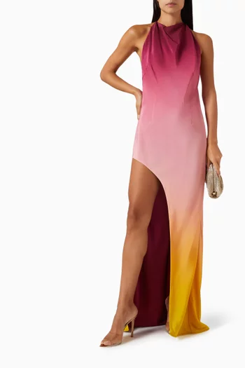 Havana Dawn Izar Maxi Dress in Silk