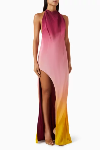 Havana Dawn Izar Maxi Dress in Silk
