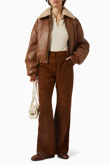 سترة بولو مخططة مزيج كشمير