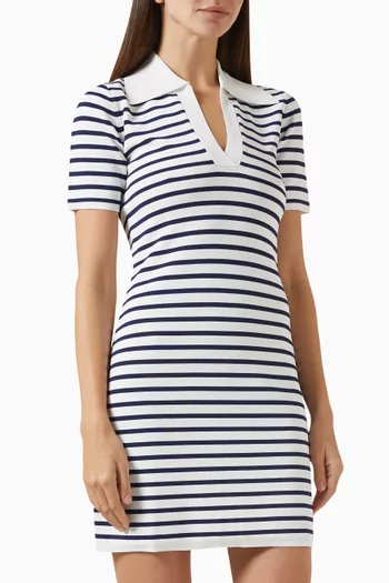Polo Mini Dress in Technical-knit