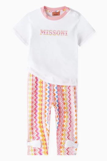 Baby Chevron Leggings in Jersey