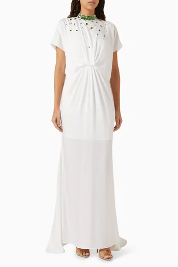 Crystal-embellished Maxi Dress