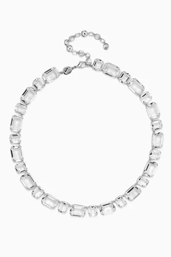 Millenia Necklace in Rhodium-plated Metal
