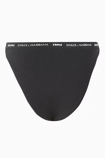Dolce&Gabbana x SKIMS Cotton Jersey Tanga