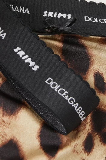 Dolce&Gabbana x SKIMS Stretch Satin String Thong