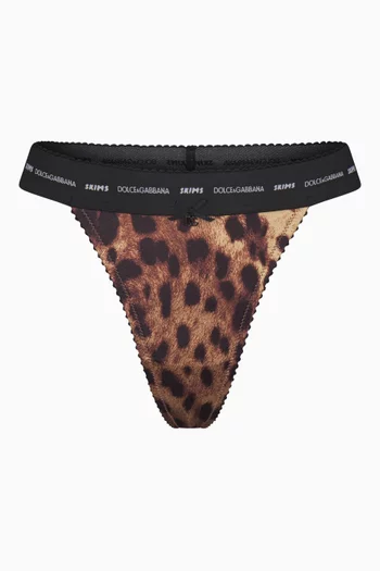 Dolce&Gabbana x SKIMS Stretch Satin String Thong