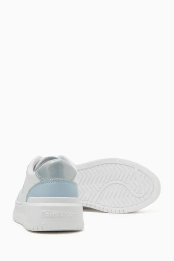 Low-top Sneakers in Faux Leather