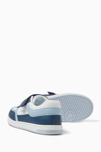 Low-cut Sneakers in Faux Leather