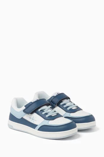 Low-cut Sneakers in Faux Leather