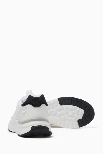 Low-top Sneakers in Faux Leather & Mesh