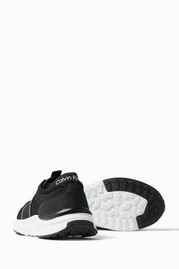 Logo-tape Sneakers in Knit