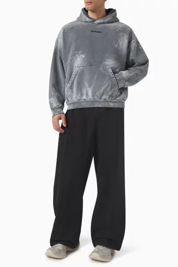 Distressed Cargo Pants in Cotton Ripstop