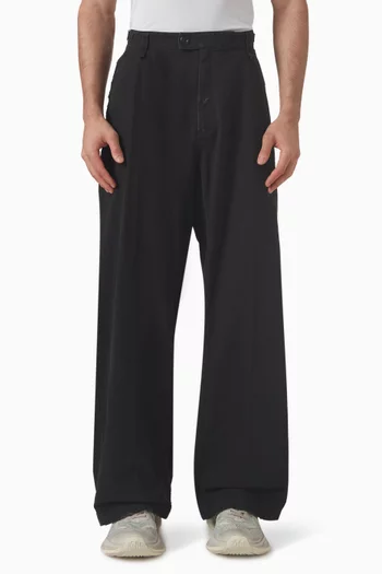 Distressed Cargo Pants in Cotton Ripstop