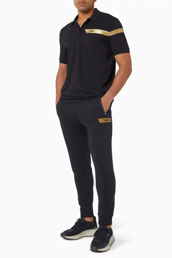 Logo Tracksuit Pants in Stretch Cotton