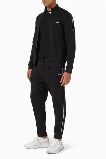 Logo Tracksuit Set in Interlock Cotton