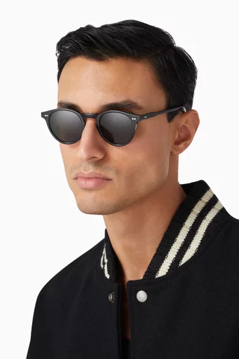 Forest Round Sunglasses in Bio-acetate