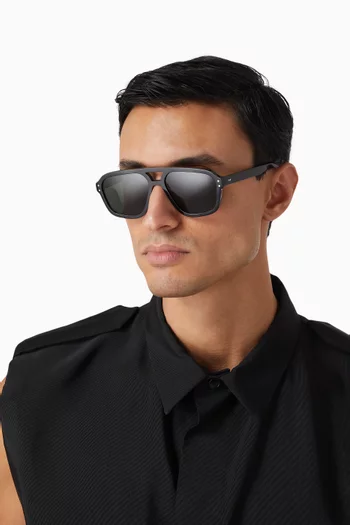 Jet Aviator Sunglasses in Bio-acetate