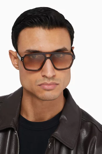 Jet Aviator Sunglasses in Bio-acetate
