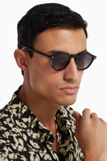 Nelson Round Sunglasses in Bio-acetate