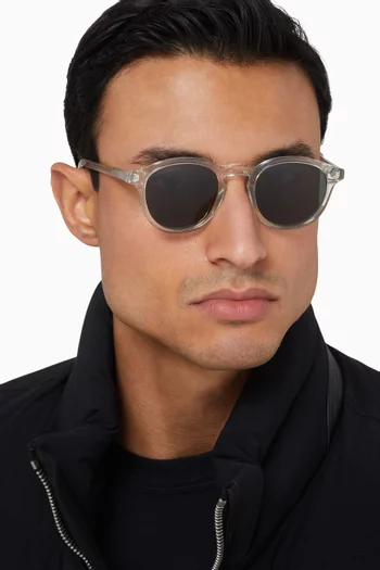 Nelson Round Sunglasses in Bio-acetate
