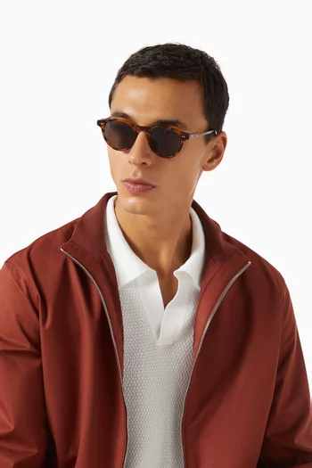 Forest Round Sunglasses in Bio-acetate