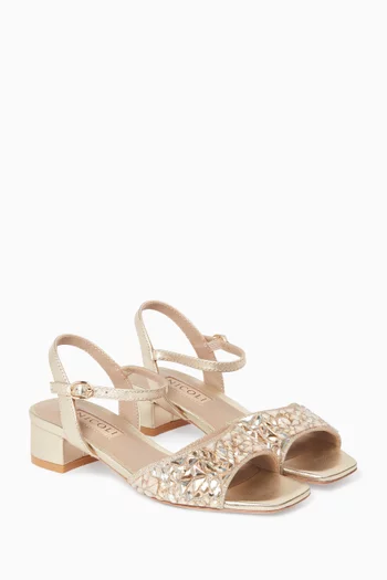 Lucia 30 Crystal-embellished Sandals