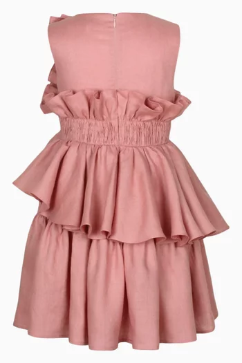 Wreath Dress in Linen