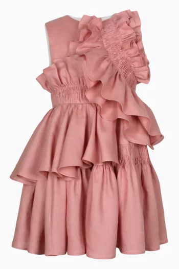 Wreath Dress in Linen